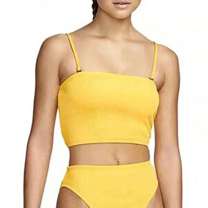 NWT women’s Nike swim bathing suit bikini crop top removable straps size XS